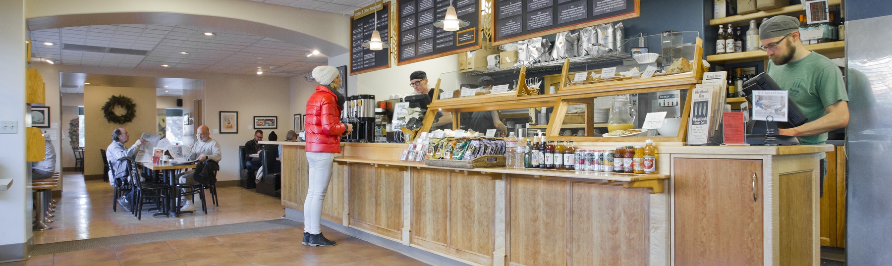 Image of the interior of WheatFields Bakery